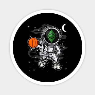 Astronaut Basketball Ethereum Classic ETH Coin To The Moon Crypto Token Cryptocurrency Blockchain Wallet Birthday Gift For Men Women Kids Magnet